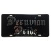 CustoMonsterDesigns Peruvian Pride Heavy Duty Aluminum License Plate