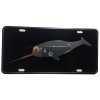 CustoMonsterDesigns Narwhal Narwhale Heavy Duty Aluminum License Plate