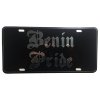 CustoMonsterDesigns Benin Pride Heavy Duty Aluminum License Plate