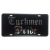 CustoMonsterDesigns Turkmen Pride Heavy Duty Aluminum License Plate