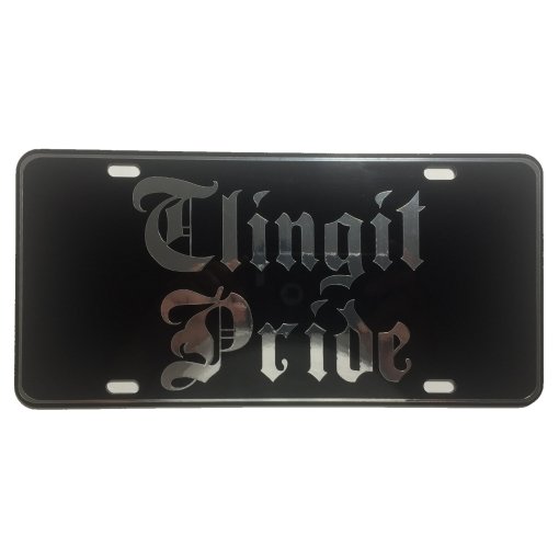 CustoMonsterDesigns Tlingit Pride Heavy Duty Aluminum License Plate