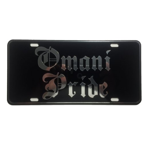 CustoMonsterDesigns Omani Pride Heavy Duty Aluminum License Plate