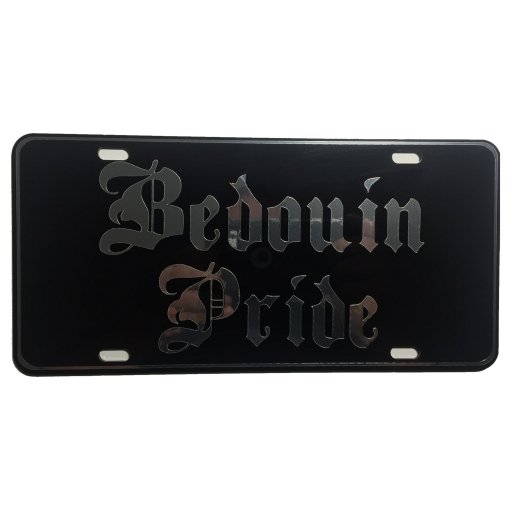 CustoMonsterDesigns Bedouin Pride Heavy Duty Aluminum License Plate