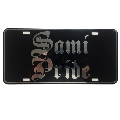 CustoMonsterDesigns Sami Pride Heavy Duty Aluminum License Plate