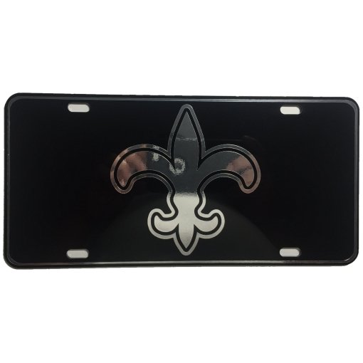 CustoMonsterDesigns Fleur De Lis Classy and Elegant Heavy Duty Aluminum License Plate S18