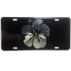 CustoMonsterDesigns Hibiscus Flower Hawaii Heavy Duty Aluminum License Plate S9