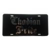 CustoMonsterDesigns Chadian Pride Heavy Duty Aluminum License Plate