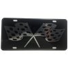 CustoMonsterDesigns Racing Checkered Flag Racing Flag Heavy Duty Aluminum License Plate