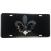 CustoMonsterDesigns Fleur De Lis Classy and Elegant Heavy Duty Aluminum License Plate S11
