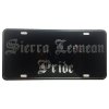 CustoMonsterDesigns Sierra Leonean Pride Heavy Duty Aluminum License Plate