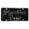 CustoMonsterDesigns Slovakian Pride Heavy Duty Aluminum License Plate