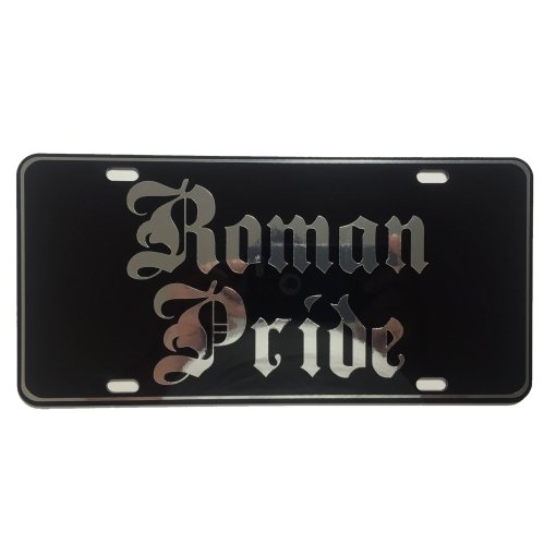 CustoMonsterDesigns Roman Pride Heavy Duty Aluminum License Plate